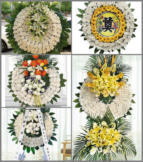 山东莱芜莱城区口镇镇康陈村花圈速递